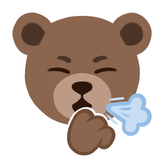 Coughing illustration
