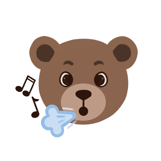 Noisy breathing illustration