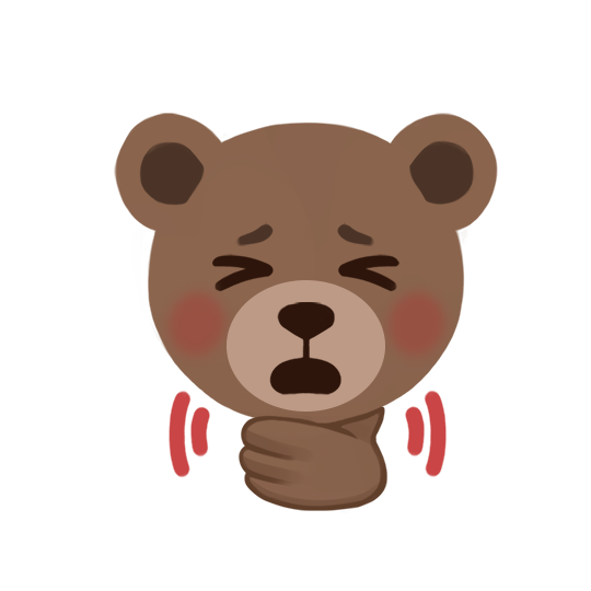 Difficulty breathing illustration