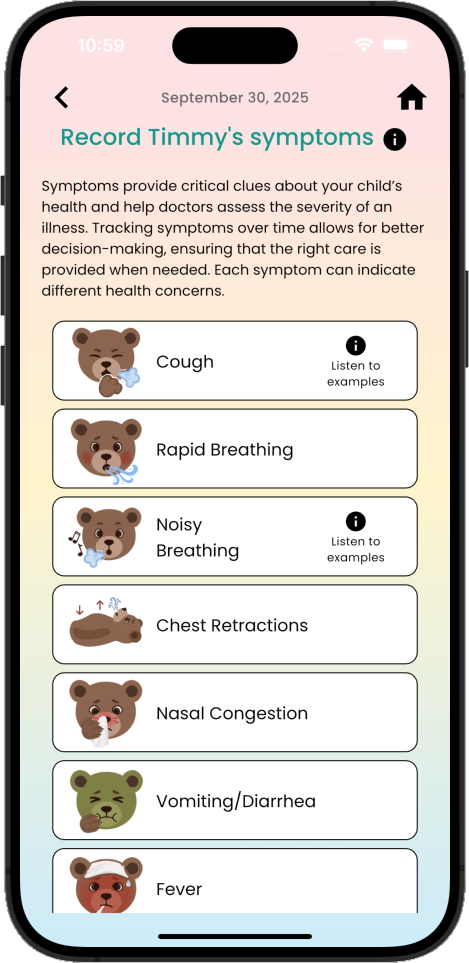 MamaBear app video capture screen